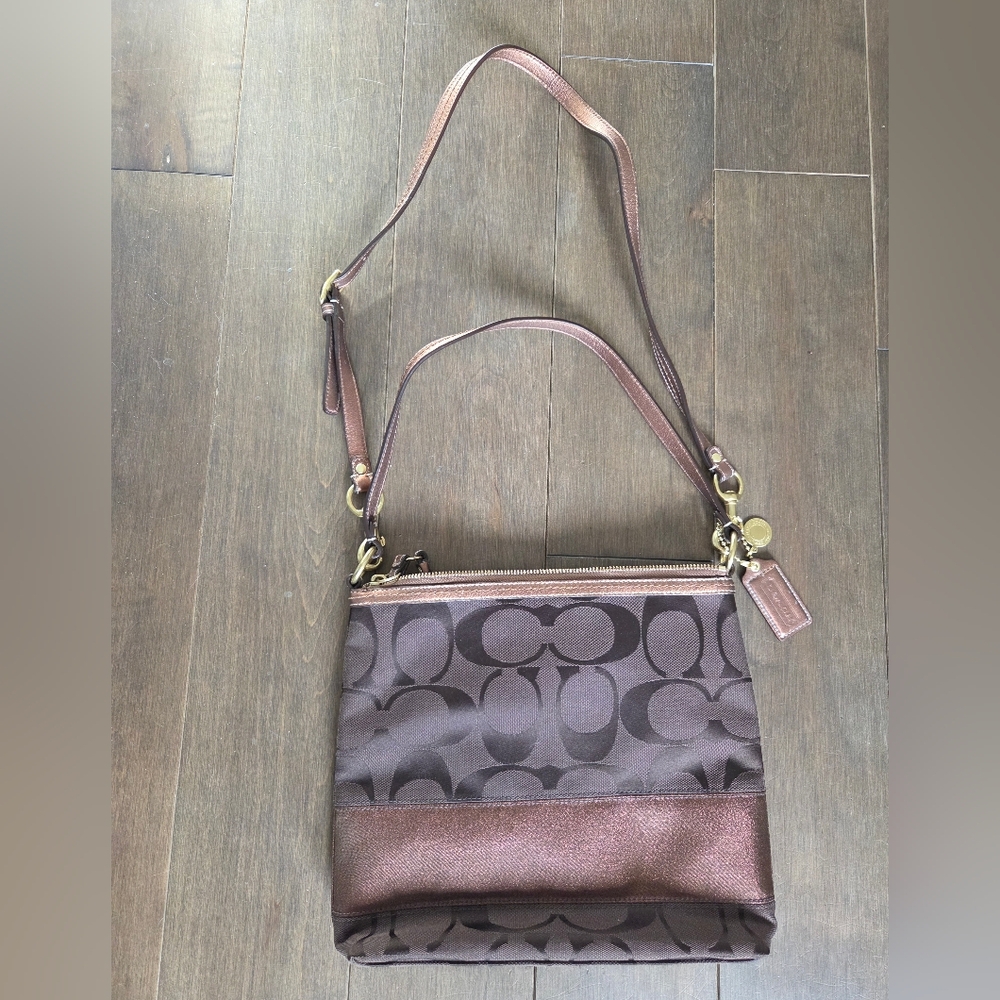 Coach Large Metalic Shoulder/Crossbody Bag